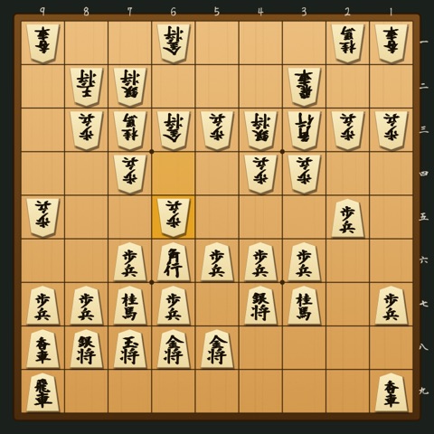 地下鉄飛車 対 四間飛車〔4八角型〕 の局面図