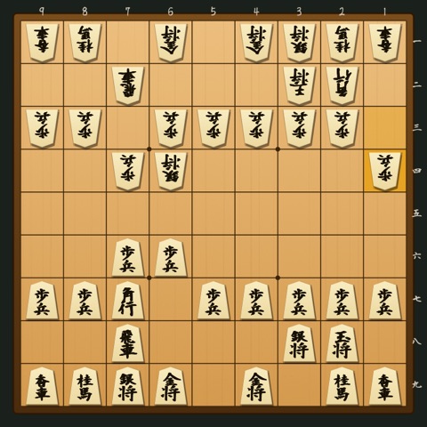 三間飛車 対 居飛車急戦（6四銀）〔右銀急戦型〕 の局面図